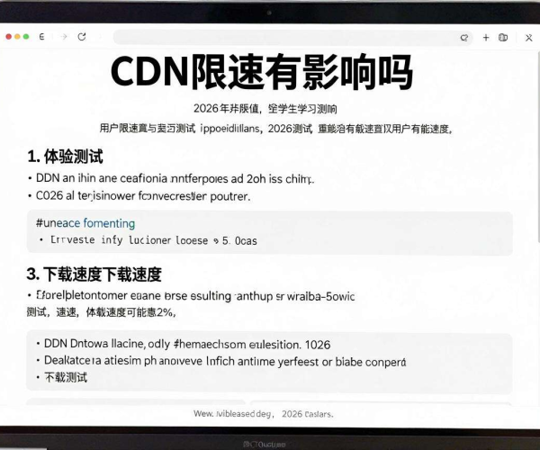 CDN限速配置对用户体验影响测试：2026下载速度测试学习探索