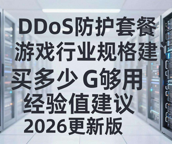 DDoS防护套餐游戏行业规格建议 2026 更新版及经验值分享