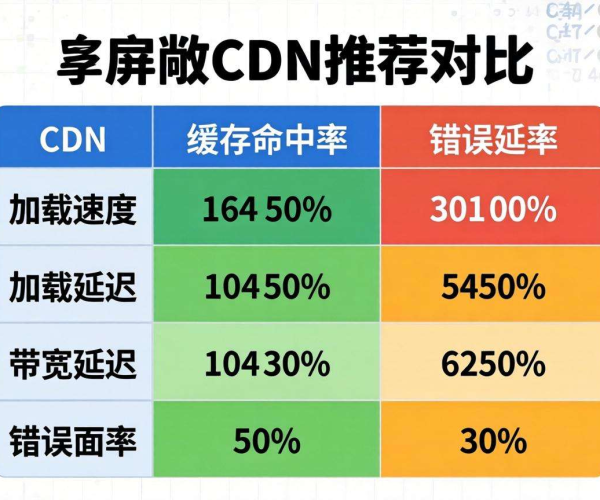 移动屏蔽CDN推荐哪家强？实测对比表数据揭晓答案