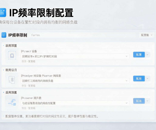 单IP请求频率限制配置方法及常见场景优化指南