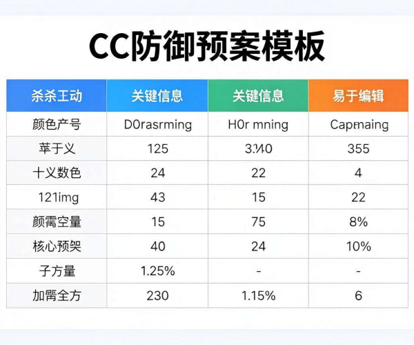 秒杀活动CC防御预案模板下载Word可编辑阿里云2026模板使用
