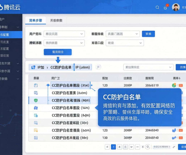 腾讯云CC防护白名单配置IP段添加步骤图文详解