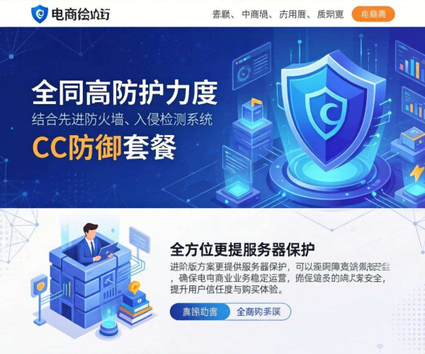 电商站进阶版CC防御套餐怎么选？这些要点要知晓