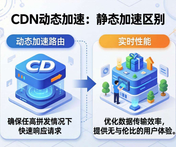CDN动态加速与静态加速区别解析：何时必须采用动态加速路由