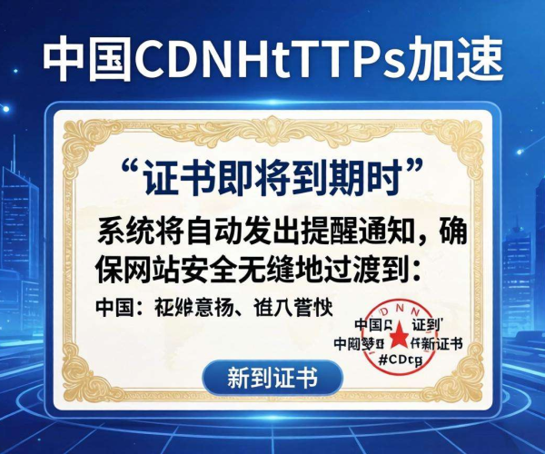国内CDN的HTTPS加速是否支持证书到期提醒
