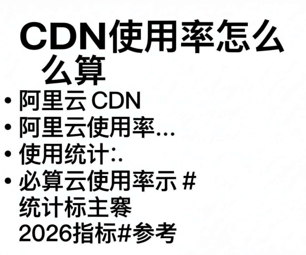 阿里云CDN使用率计算指标说明及2026指标参考解析