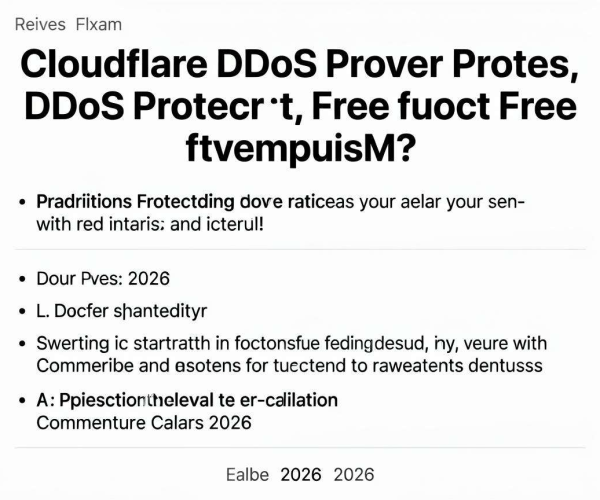 Cloudflare DDoS防护免费版实测：够用吗？掘金博客2026阅读引评论