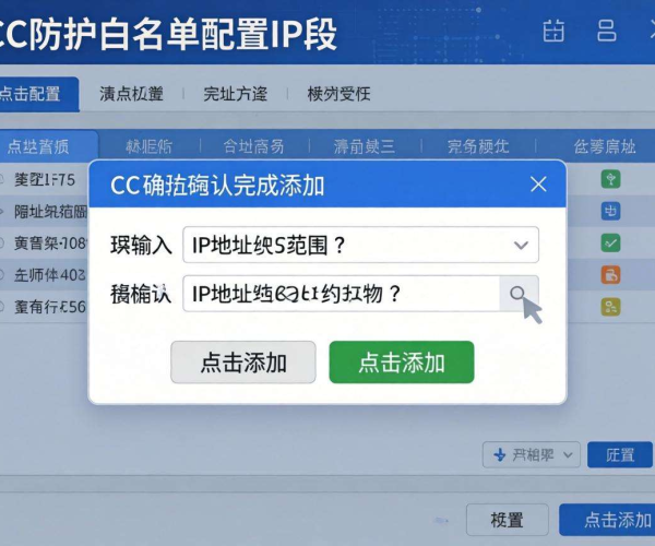 CC防护白名单配置添加IP段的步骤