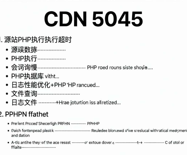 CDN 504错误：根源是源站PHP执行超时还是数据库查询慢？