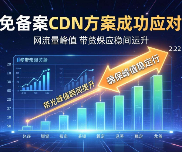 国内免备案CDN带宽峰值突发应对策略与方案