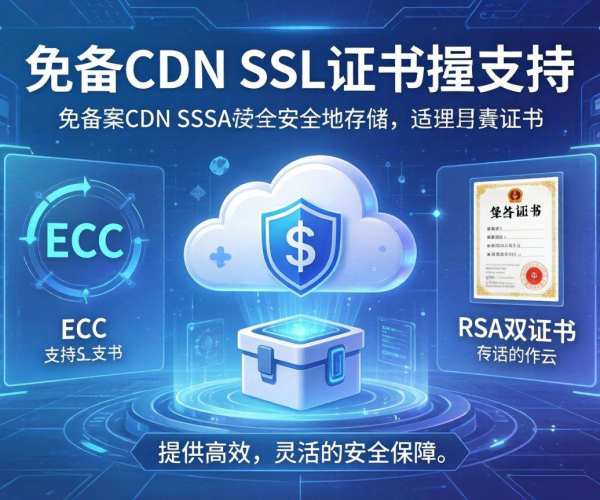 免备案CDN的SSL证书是否支持ECC和RSA双证书