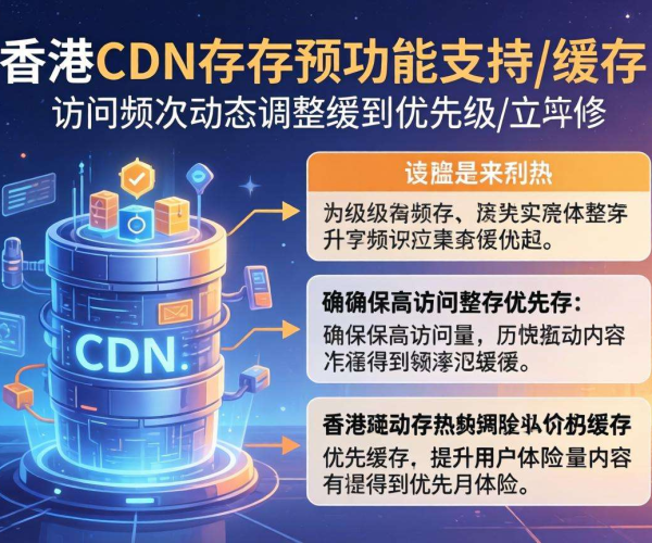 香港CDN的缓存预热是否支持按访问频次动态优先级
