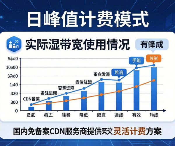 国内免备案CDN带宽成本能否实现按日峰值计费？