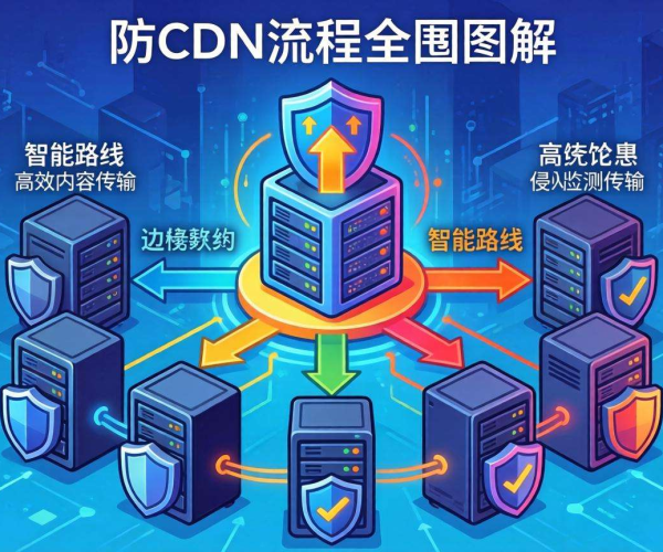 高防CDN防护原理大揭秘：直观流程图解带你一探究竟