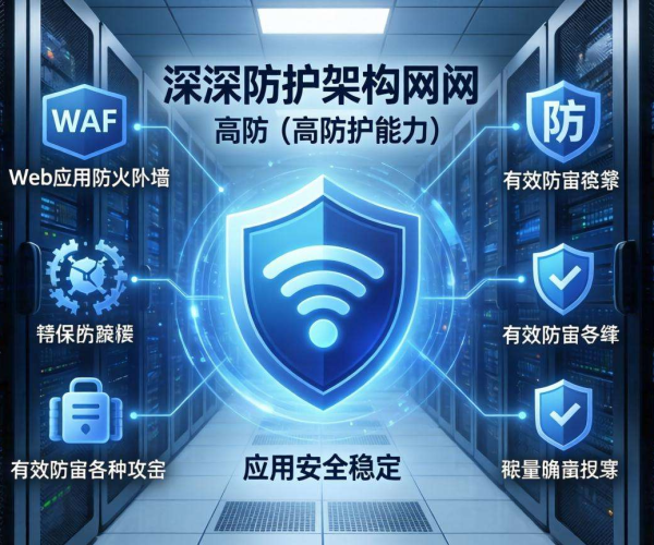 多层纵深防护架构网关携手WAF与高防，筑牢网络安全防线