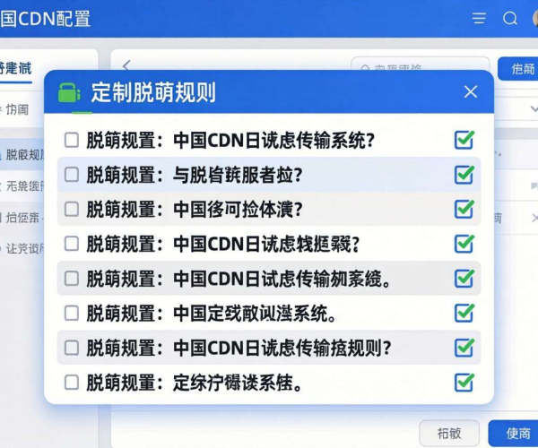 国内CDN日志投递能否支持自定义脱敏规则