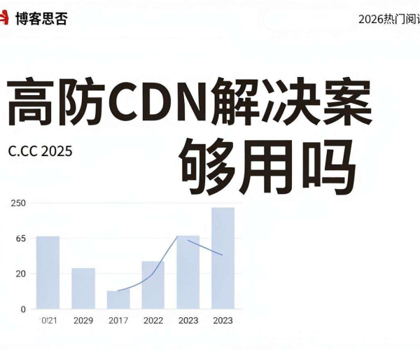 CC攻击解决方案高防CDN够用吗？思否2026实测数据成热门阅读
