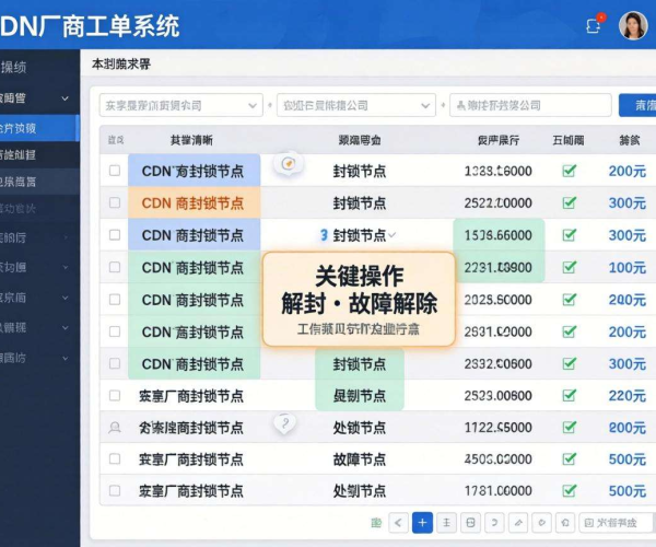 CDN被封节点处理流程：CDN厂商工单操作全解析