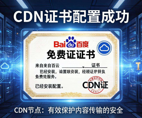 CDN证书配置：使用百度云免费证书的详细操作指南