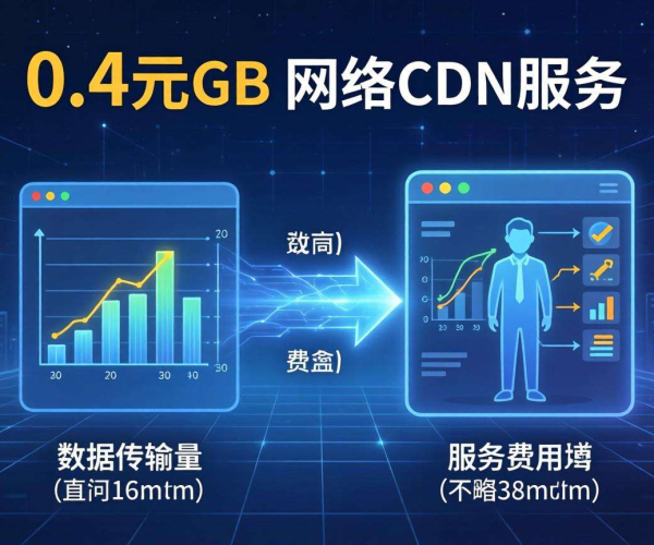 国内CDN按量计费低至0.4元/GB，畅享高性价比网络加速服务