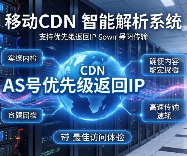 移动屏蔽CDN智能解析：能否按AS号优先级返回IP？