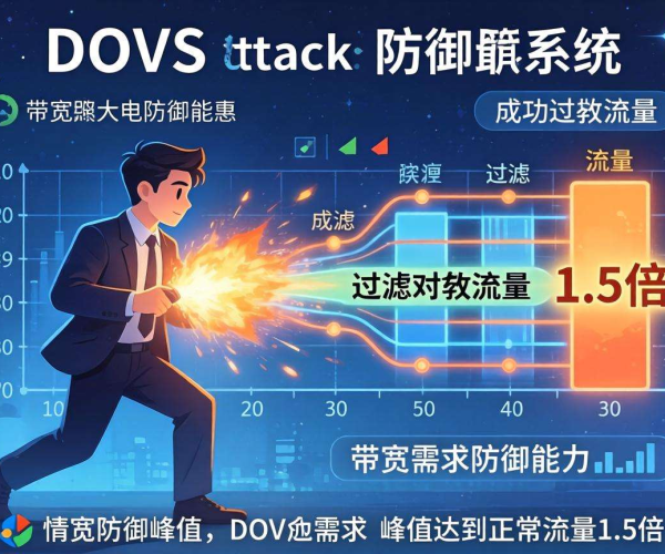 DDoS流量清洗：带宽要求峰值需达正常的x1.5倍