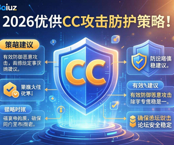 论坛CC攻击防护策略建议收藏！Discuz插件2026来袭