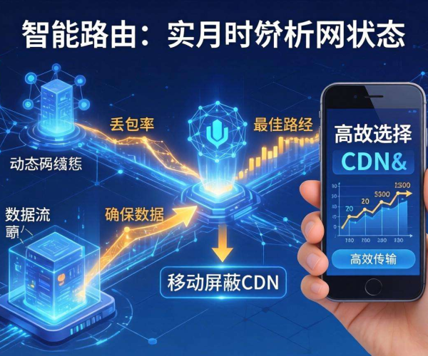 移动屏蔽CDN下智能路由能否按实时丢包率权重选路引关注