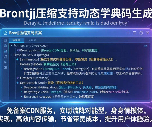 免备案CDN的Brotli压缩是否支持动态字典生成