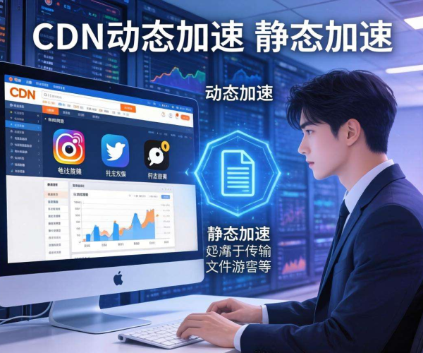 CDN动态加速与静态加速区别解析：何时必须选择动态加速
