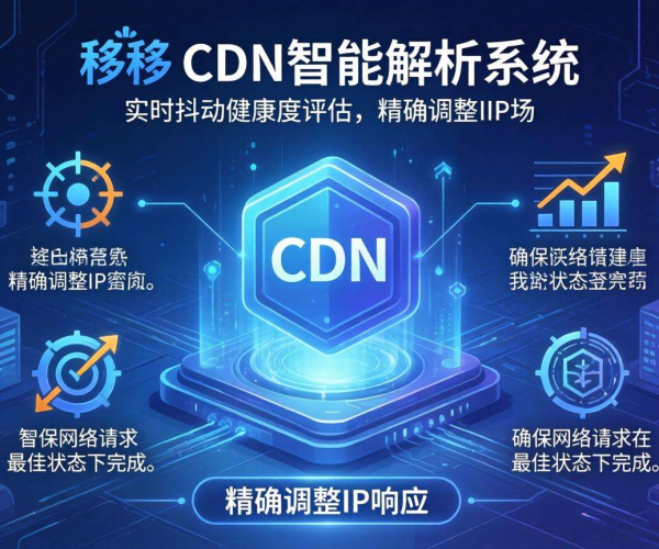 移动屏蔽CDN的智能解析是否支持按实时抖动健康度返回IP