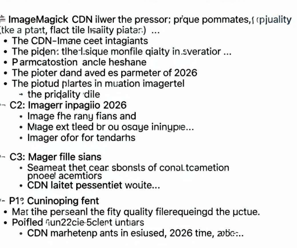 CDN图片压缩质量最佳教程：ImageMagick参数2026调整使用