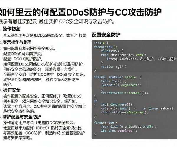 DDoS和CC同时防护配置实例教程 阿里云最佳实践2026文档参考