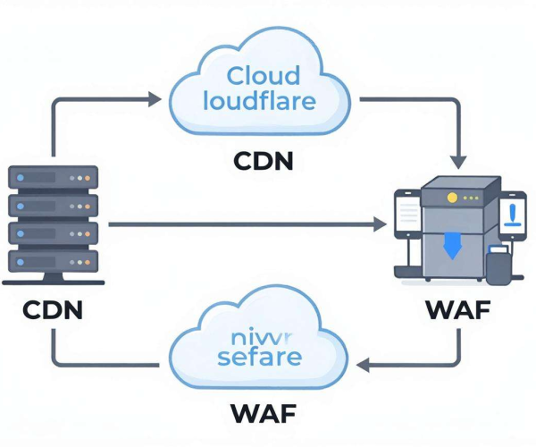 CDN与云WAF最佳组合方案架构：Cloudflare安全2026架构参考
