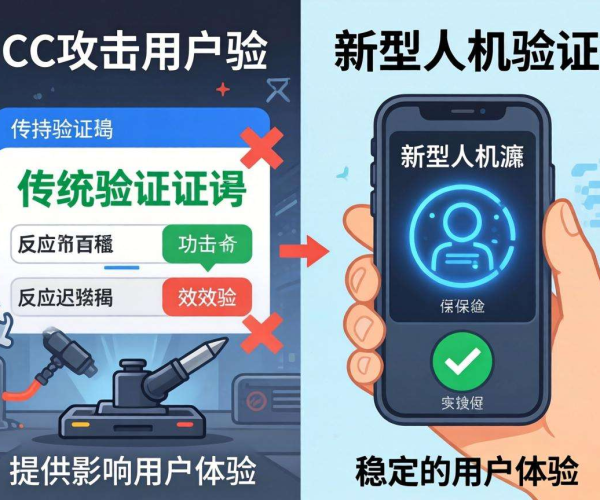 CC攻击防御中不同人机验证方式的用户体验大对比