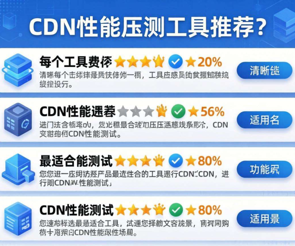 CDN性能压测方法与工具推荐列表