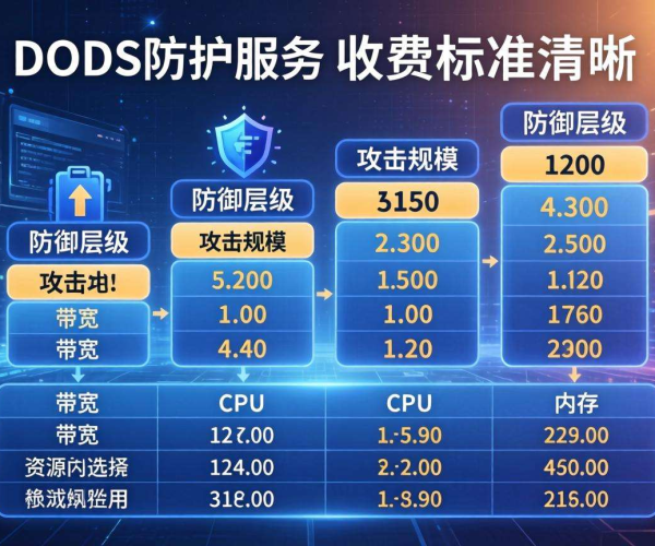DDoS防护收费标准揭秘：不同模式与规格下的费用详情