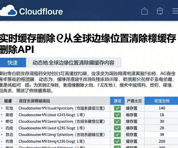 CDN能否实时删除缓存？Cloudflare API文档揭秘