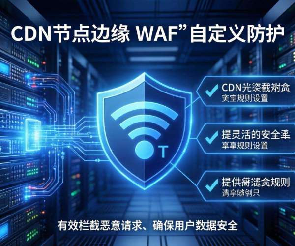 国内免备案CDN的节点是否支持边缘WAF自定义防护