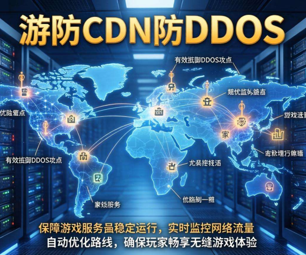 游戏高防CDN：抵御DDoS攻击，为游戏稳定运行保驾护航