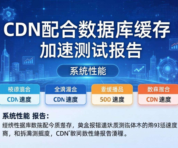 CDN配合数据库缓存加速可行性测试报告：效果与挑战并存