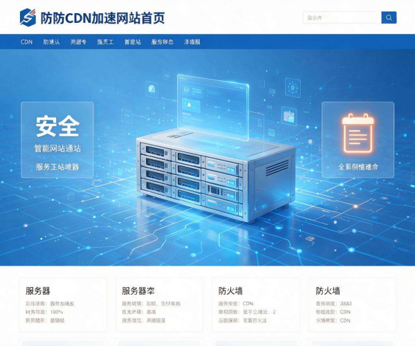 高防CDN加速网站首页 兼顾极速访问与安全防护