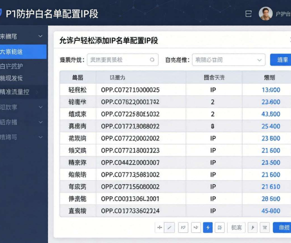 CC防护白名单配置：如何添加IP段