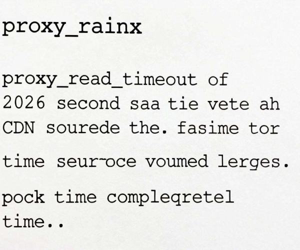 CDN回源超时时间经验：Nginx proxy_read_timeout 2026设置探讨