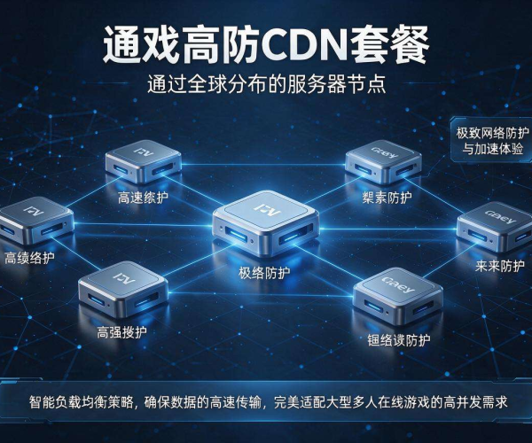 游戏专属高防CDN套餐 抗D防CC 护航游戏稳定低延迟运行