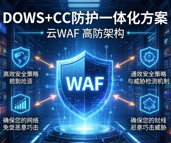 DDoS与CC防护一体化方案：云WAF结合高防守护网络安全