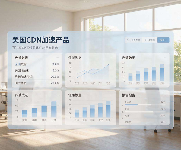 美国CDN加速外贸产品图 提升海外用户浏览体验与转化效率