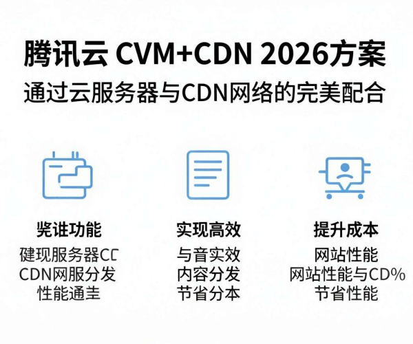 2026省钱之选：腾讯云CVM与CDN配合，开启高效低成本之旅