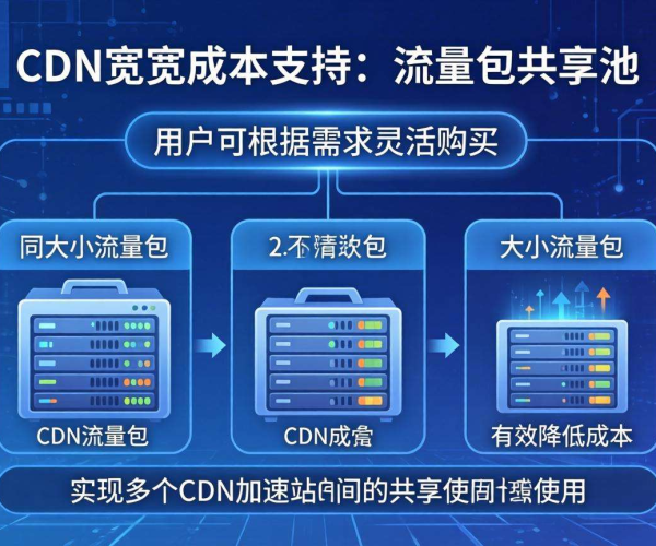 国内免备案CDN的带宽成本是否支持按流量包共享池