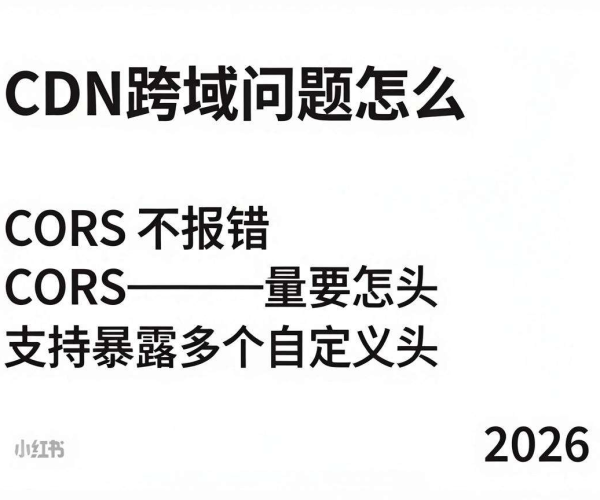 CDN跨域问题：如何配置CORS不报错并支持暴露多个自定义头2026